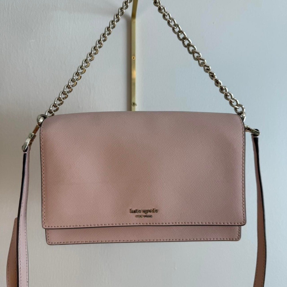Kate Spade Cameron Convertible Crossbody Bag Blush Pink Saffiano Leather